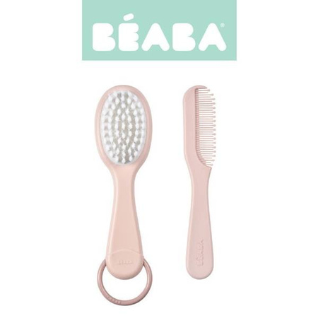 Beaba Szczoteczka do włosów i grzebień Old Pink