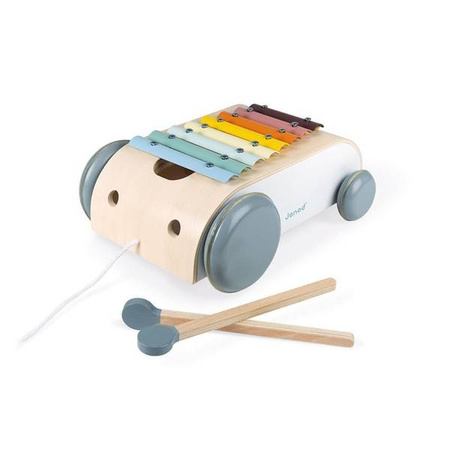 Wózek drewniany cymbałki do ciągnięcia 8 tonów Sweet Cocoon, Janod