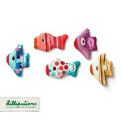 LILLIPUTIENS Mini - pacynki na palec do kąpieli Rybki 5 el. 9 m+