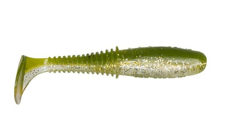Ripper Invader PRO 4"/10cm 3szt./bag CLEAR/OLIVE gold/silver glitter DRAGON CHE-IV40D-20-209