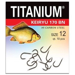 Haczyk Titanium KEIRYU (10 szt.), rozm. 12 Robinson 02-P-170BN-12