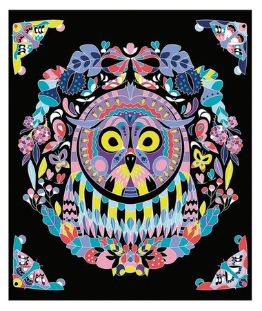 Zestaw kreatywny Do zdrapywania Zwierzęce mandale 7+, Janod