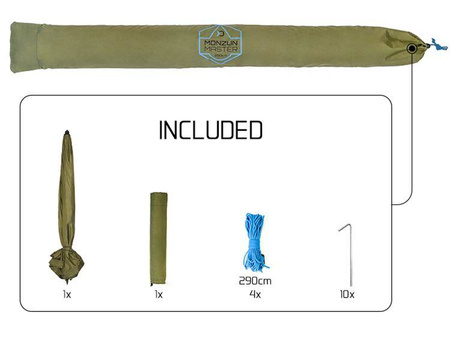 Parasol wędkarski z bokami Delphin MONZUN Master 250cm 3/4 Delphin (101002703)