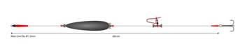 ZESTAW - SUMOWY - MONO CATFISH SET II-ADJUSTABLE COMBI RIG WITH RATTLE 10g/200cm/100kg - kotwica: 2/ MIKADO HIC094-2/0