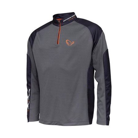 TOURNAMENT SHIRT 1/2 ZIP S SEDONA GREY Savage Gear (73677)