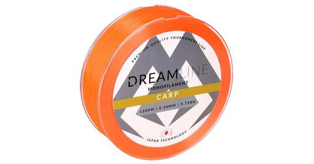 MIKADO ŻYŁKA KARPIOWA DREAM LINE CARP (FLUO ORANGE) - 0.35mm / 12.04kg / 1200m - 1 szp MIKADO ZDL100-1200-035.