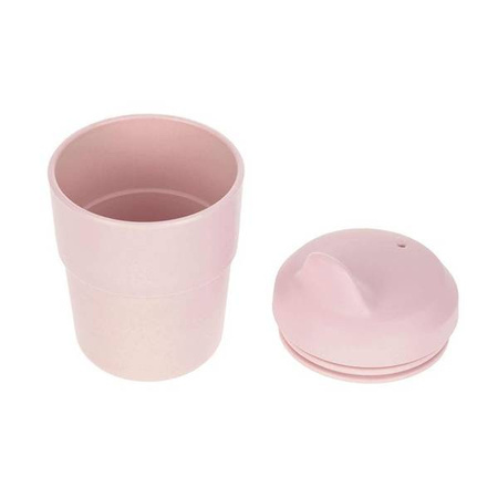 Kubek z silikonową pokrywką z dziubkiem Little Chums Mysz