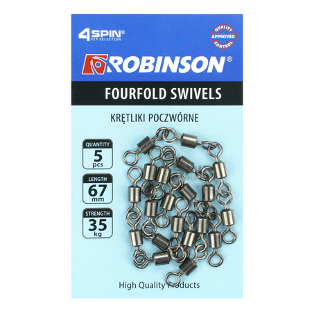 Krętlik poczwórny do systemików 67mm, 5szt Robinson 84-KP-067