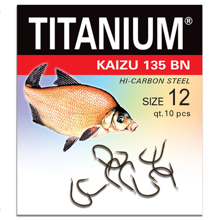 Haczyk Titanium KAIZU (10 szt.), rozm. 12 Robinson 02-P-135BN-12