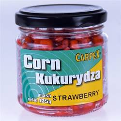 Kukurydza haczykowa Carpex - Truskawka, 125g Carpex 64-CC-STR