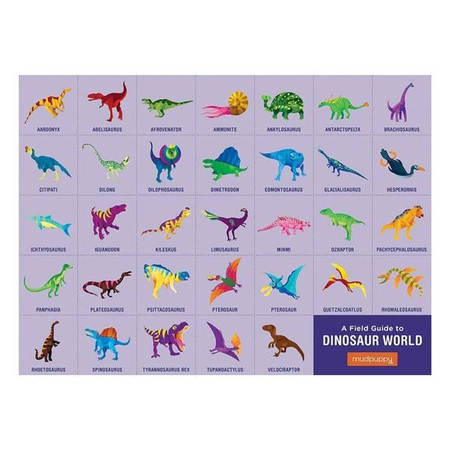Mudpuppy Puzzle Świat dinozaurów z elementami w kształcie dinozaurów 80 elementów 5+
