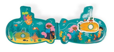 Książeczka aktywizująca do kąpieli Łódź podwodna 12 m+, Janod