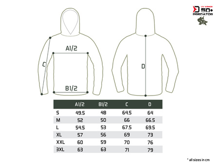 Bluza z kapturem Delphin UV ARMOR 50+ Predator L Delphin (101005493)