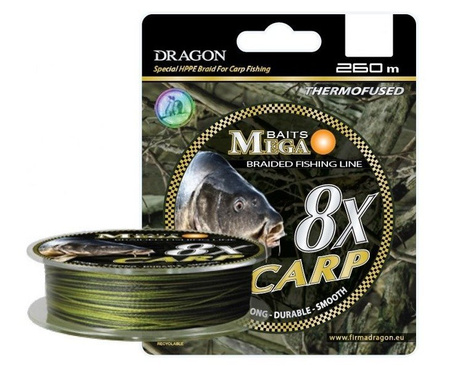 Plecionka MegaBAITS 8X CarpBraid 285 m 0.20 mm/17.20 kg camou DRAGON PDF-44-10-920