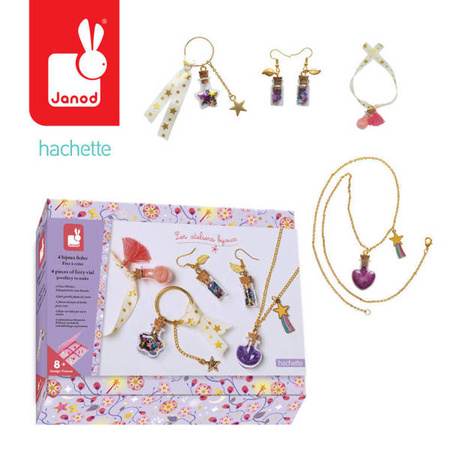 Zestaw kreatywny do tworzenia biżuterii Eliksiry wróżek 8+, Janod KOLEKCJA 2022