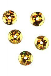 CEKINY ZŁOTE śr.8mm - ZŁOTE - op.20szt. MIKADO AM-SUR-C01-8-Y