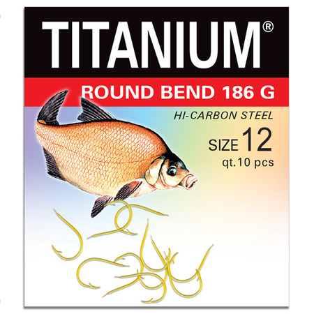 Haczyk Titanium ROUND BEND (10 szt.), rozm. 12 Robinson 02-P-186G-12