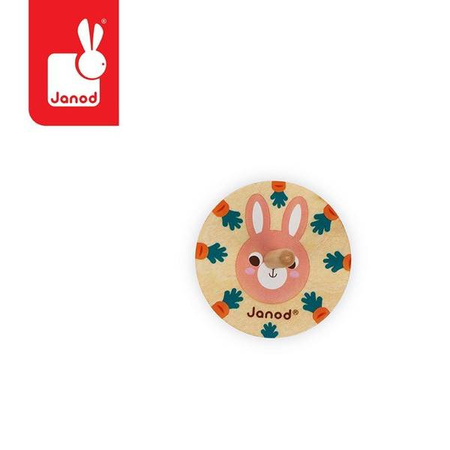 Drewniany bączek Pocket 3+, opakowanie zbiorcze 20 sztuk (4 rodzaje), Janod