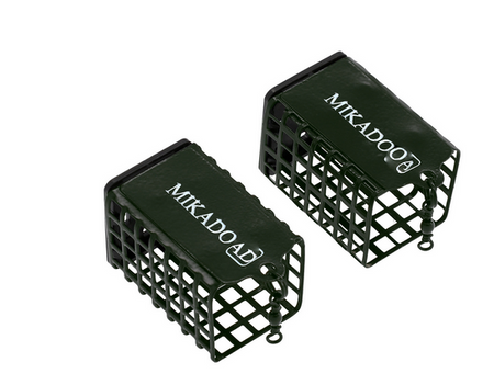 KOSZYCZEK - KWADRATOWY Z DENKIEM -40g - (30x30x55mm) - CIEMNO OLIWKOWY - op.2szt