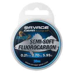 SEMI-SOFT FLUOROCARBON SEABASS 30M 0.25MM 3.66KG 8.06LB CLEA Savage Gear (74484)