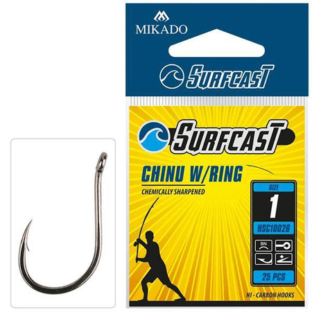 HACZYK SURFCAST - CHINU W/RING Nr 4 BN - torebka 25szt. MIKADO