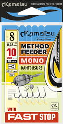 PRZYPON METHOD FEEDER MONO KANTOUSURE 12 BLNO/10cm/0,18mm FAST STOP K-5142 OP.5 SZT KAMATSU KONGER 504024312