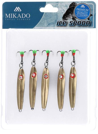 BŁYSTKA PODLODOWA ICE 12 / 4.4cm / 4.3g - ZŁOTY - op.5szt MIKADO PMB-I12-4.4-01