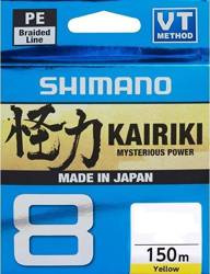 Plecionka Kairiki 8 0,130mm 150m 8,2kg Yellow Shimano (59WPLA58R32)
