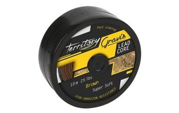 PRZYPON WIODĄCY GRAVIS LEADCORE BRĄZOWY 45LB - 10M MIKADO AMC-GL45B/B