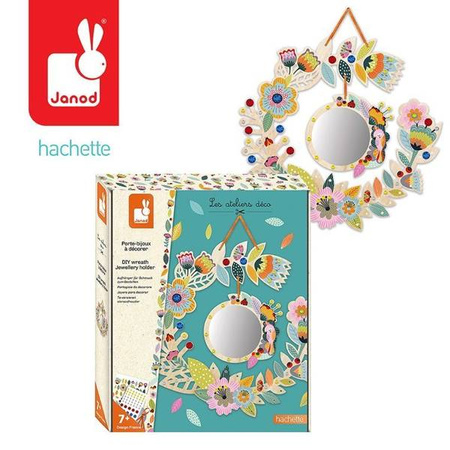Zestaw kreatywny Wieniec na biżuterię z lusterkiem 7+, Janod