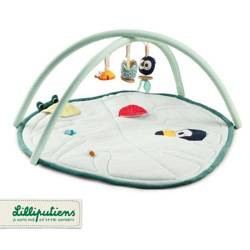 LILLIPUTIENS Mata wielofunkcyjna z pałąkami Dżungla 0 m+