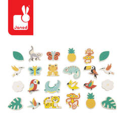 Zestaw magnesów 24 szt. Tropik 2+, Janod