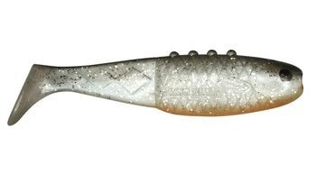 V-LURES Reno Killer 5"/12.5cm 2szt./bag PEARL/BLACK silver glitter orange    DRAGON CHE-RN50S-01-121