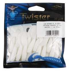 TWISTER MORSKI 5.5cm (WHITE) - op.20szt. MIKADO LS-F540-5.5-02T