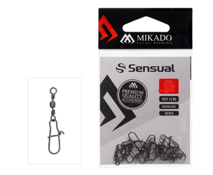 KRĘTLIK BARYŁKOWY Z AGRAFKĄ SPINNINGOWĄ - BN - Nr. 12 - op.10szt. MIKADO HX3030-012