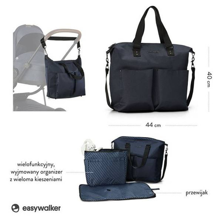 Easywalker Torba do wózka z przewijakiem i organizerem Sapphire Blue uniwersalna
