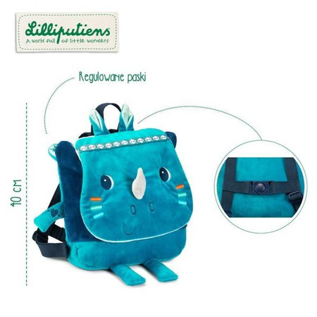 LILLIPUTIENS Miękki pluszowy plecak Nosorożec Marius