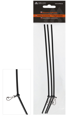 RURKA - ANTYSPLĄTANIOWA Z AGRAFKĄ 20cm - op.3szt. MIKADO AIX-0004B-20-3