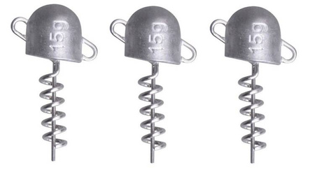 Wkręcane główki jigowe Savage Gear Cork Screw Heads 15g / 3szt. (50358)