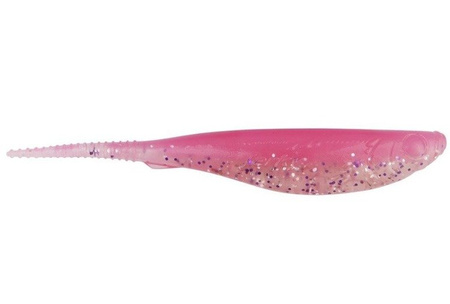 Jerkbait  Jerky PRO - CHERRY BLOSSOM 5"/12,5cm 5 szt./bag CLEAR/PINK  silver/violet glitter    DRAGON CHE-JK50D-20-309