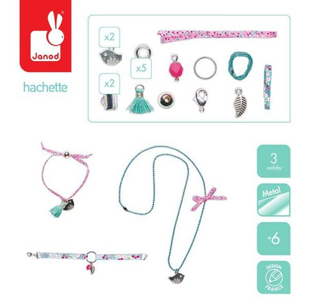 Zestaw do tworzenia biżuterii Wstążeczki 6+, Janod