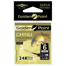 HACZYK KARPIOWY GOLDEN POINT - CHINU Nr 10 GB - torebka 10szt. MIKADO HG10024-10GB