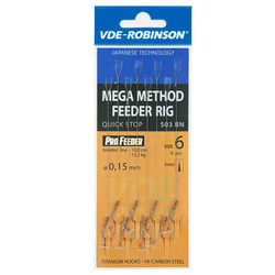 Przypon plecionka VDE-R quick stop Mega MF 503BN rozm. 8, śr. 0,150mm VDR Team 01-V-G503BN-08Q