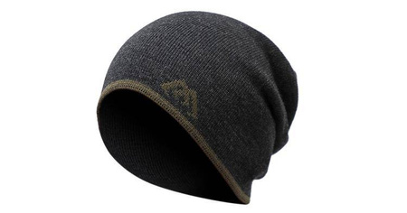 CZAPKA ZIMOWA - Z POMPONEM - SZARO ZIELONA - op.1szt. MIKADO UM-UC009