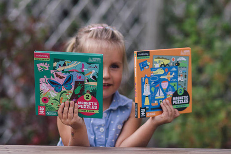 Mudpuppy Puzzle magnetyczne 2w1 Robaki i ptaki 20 elementów 4+