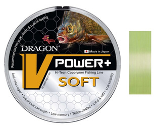 Żyłka  V-Power+ SOFT / Made In Japan 30 m 0.08 mm/1.10 kg jasnozielona    DRAGON PDF-32-35-008