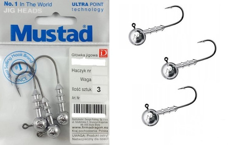 Główka jigowa MUSTAD CLASSIC 3 szt. 5/0 7.5 g    DRAGON PDF-724-075-050