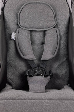 MINI by Easywalker Buggy TURN Kompaktowy wózek spacerowy z obrotowym siedziskiem 360° Soho Grey (z osłoną przeciwdeszczową w zestawie)