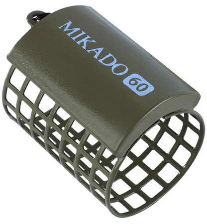 KOSZYCZEK ZANĘTOWY OKRĄGŁY (32x44) 50g - CIEMNA OLIWKA - op.10szt MIKADO AMKZ-03-50-CO