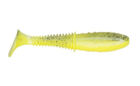 Ripper Invader PRO - GREEN CACTUS 2"/5cm 5szt./bag SUPER YELLOW/CLEAR black glitter DRAGON CHE-IV20D-41-950
